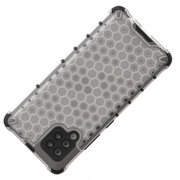 Θήκη Honeycomb etui pancerny με ζελατινώδες πλαίσιο για το Samsung Galaxy A42 5G μαύρο