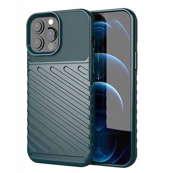 Θήκη Thunder ελαστική θωρακισμένη θήκη κάλυμμα iPhone 13 Pro Max πράσινο
