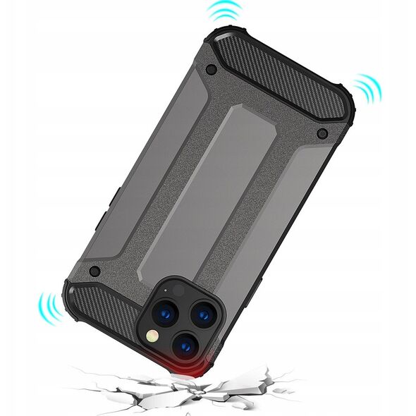 Υβριδική Θήκη Θωράκισης Hybrid Armor για iPhone 13 Pro ασημί