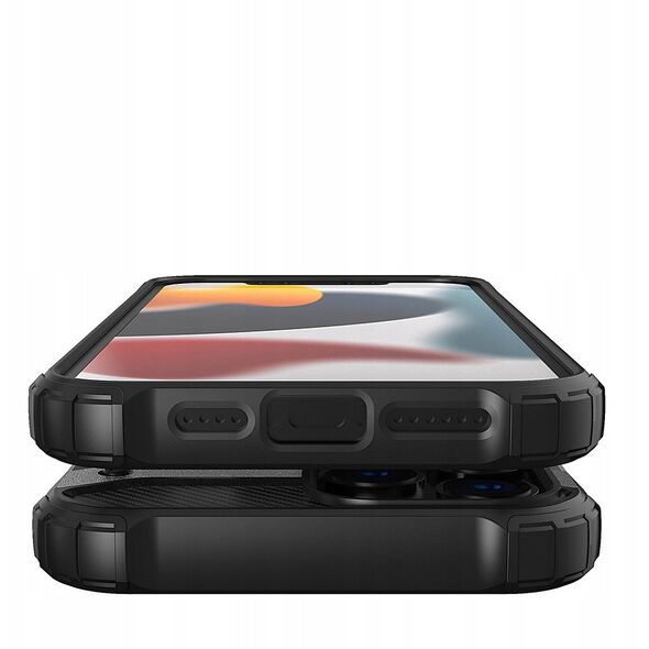 Υβριδική Θήκη Θωράκισης Hybrid Armor για iPhone 13 Pro ασημί