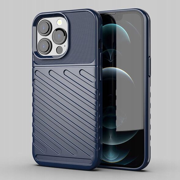 Θήκη Thunder ελαστική θωρακισμένη θήκη κάλυμμα iPhone 13 Pro μπλε