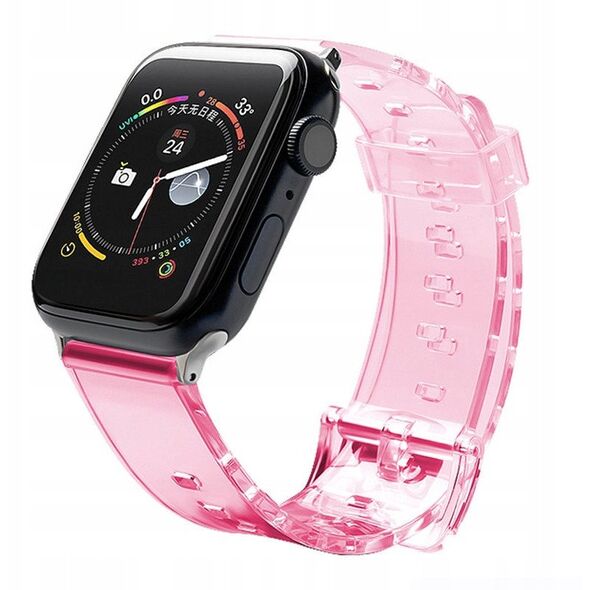 Λουράκι σιλικόνης βραχιόλι Strap Light για το ρολόι Apple Watch 42 / 44 mm - κόκκινο