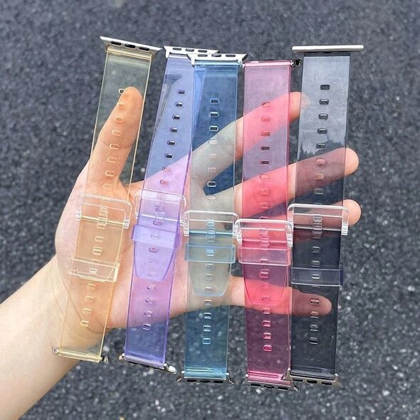 Λουράκι σιλικόνης βραχιόλι Strap Light για το ρολόι Apple Watch 42 / 44 mm - κόκκινο