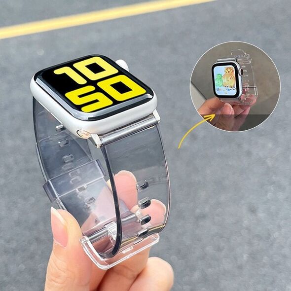 Λουράκι σιλικόνης βραχιόλι Strap Light για το ρολόι Apple Watch 42 / 44 mm - κίτρινο