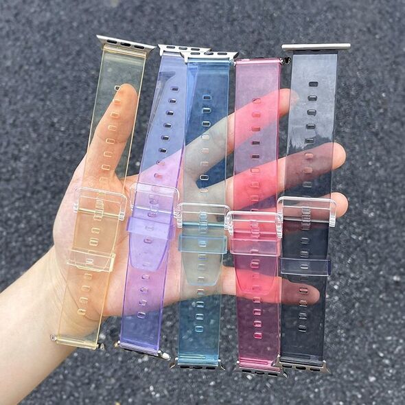 Λουράκι σιλικόνης βραχιόλι Strap Light για το ρολόι Apple Watch 38 / 40 mm - μωβ
