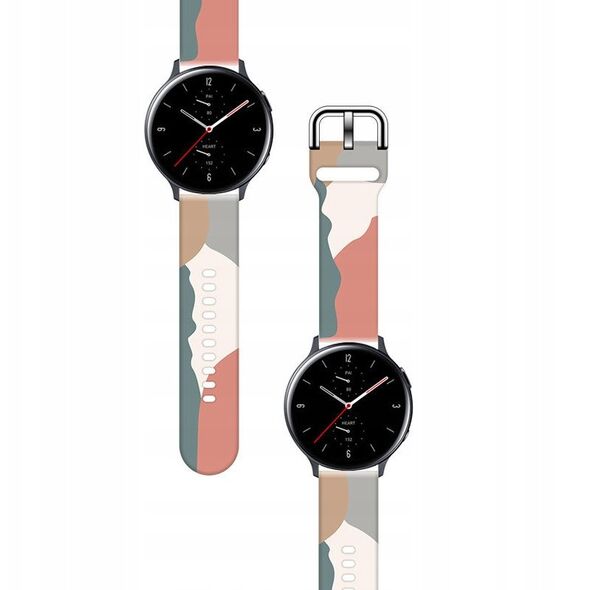 Λουράκι Strap Moro για Samsung Galaxy Watch 45 / 46 / 47 mm σιλικονούχο βραχιόλι λουράκι για ρολόι - σχέδιο 15