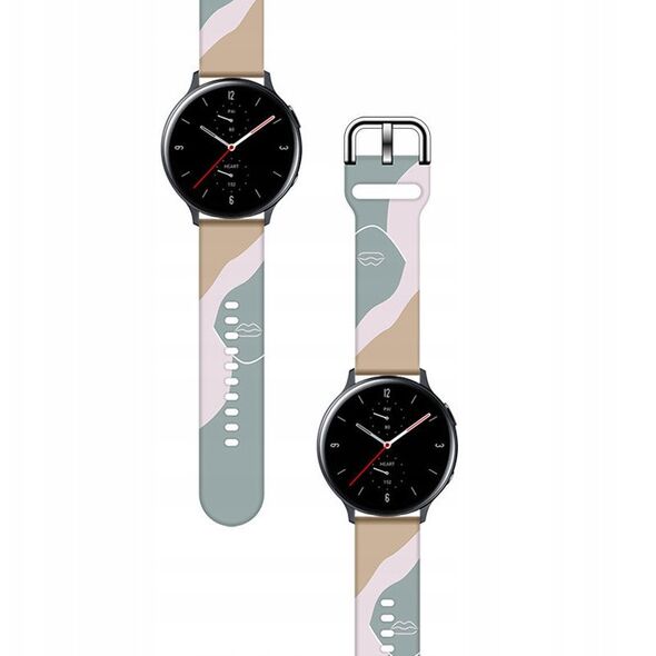 Λουράκι Pasek Strap Moro για Samsung Galaxy Watch 45 / 46 / 47 mm σιλικονούχο βραχιόλι λουράκι για ρολόι - σχέδιο 17