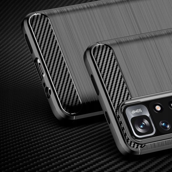 Θήκη Carbon elastyczne etui pokrowiec Xiaomi Redmi Note 11 czarny