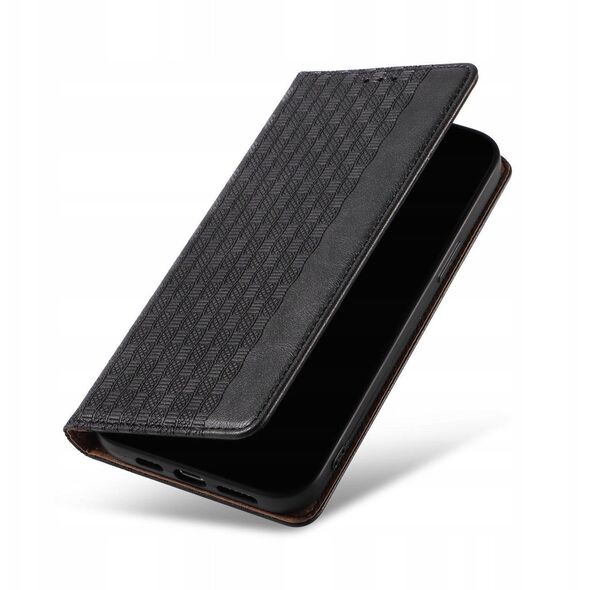 Θήκη Magnet Strap για iPhone 13 Pro πορτοφόλι + mini λουράκι μαύρο