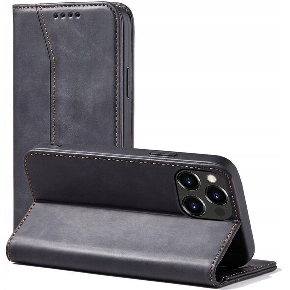 Θήκη Magnet Fancy Case για iPhone 14 Pro με καπάκι, πορτοφόλι, βάση, μαύρο