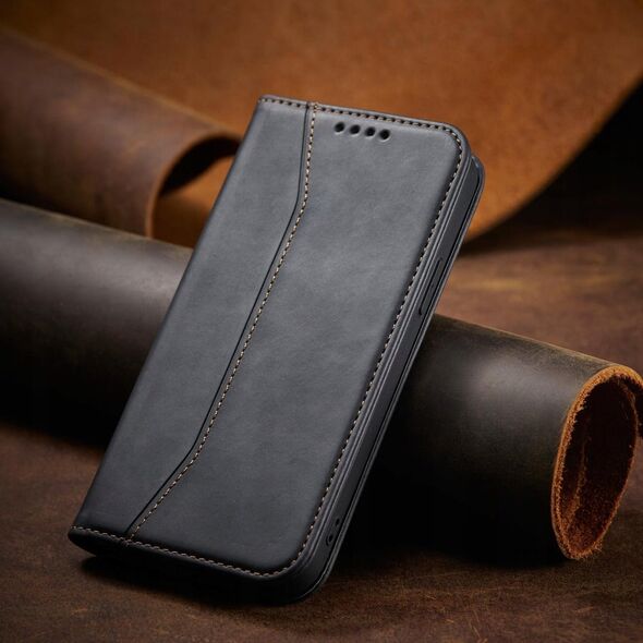 Θήκη Magnet Fancy Case για iPhone 14 Pro με καπάκι, πορτοφόλι, βάση, μαύρο