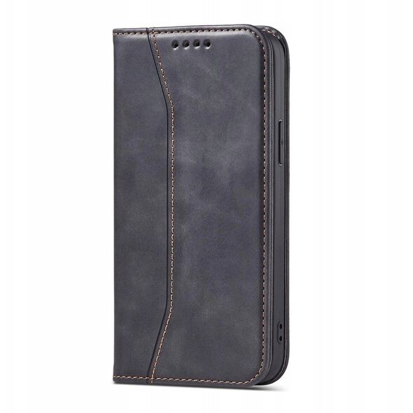 Θήκη Magnet Fancy Case για iPhone 14 Pro με καπάκι, πορτοφόλι, βάση, μαύρο