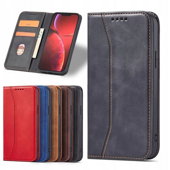 Θήκη Magnet Fancy Case για iPhone 14 Pro με καπάκι, πορτοφόλι, βάση, μαύρο