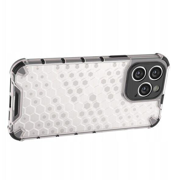 Θήκη Honeycomb iPhone 14 Pro θωρακισμένη υβριδική μαύρη θήκη