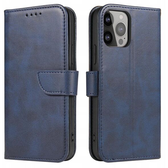 Θήκη Magnet etui Samsung Galaxy S23 pokrowiec z klapką portfel podstawka niebieskie
