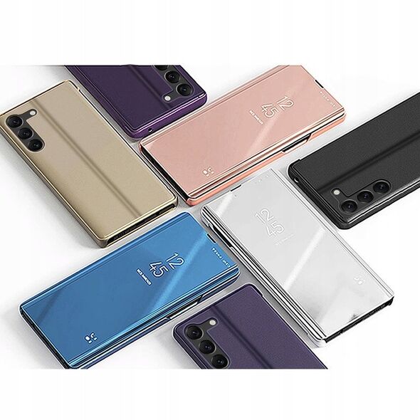 Θήκη Clear View για Samsung Galaxy S23+ με καπάκι μαύρο