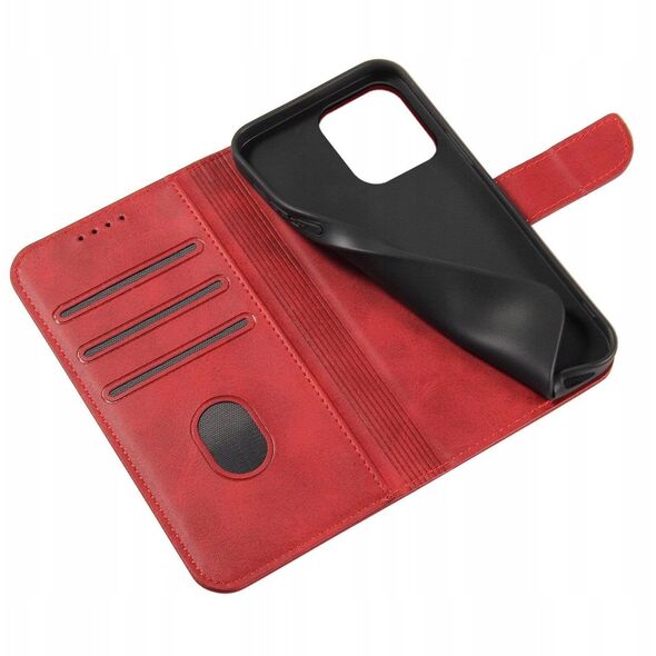 Θήκη Magnet Case Samsung Galaxy S23 με καπάκι πορτοφόλι βάση κόκκινη