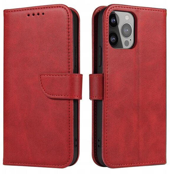 Θήκη Magnet Case Samsung Galaxy S23+ με καπάκι πορτοφόλι βάση κόκκινη