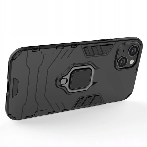 Θήκη Ring Armor για iPhone 14 Plus θωρακισμένη θήκη με μαγνητική λαβή δαχτυλίδι μαύρο