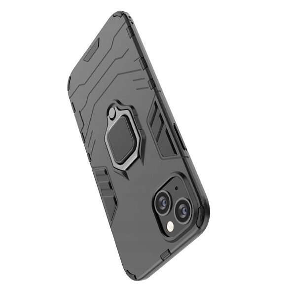 Θήκη Ring Armor για iPhone 14 Plus θωρακισμένη θήκη με μαγνητική λαβή δαχτυλίδι μαύρο