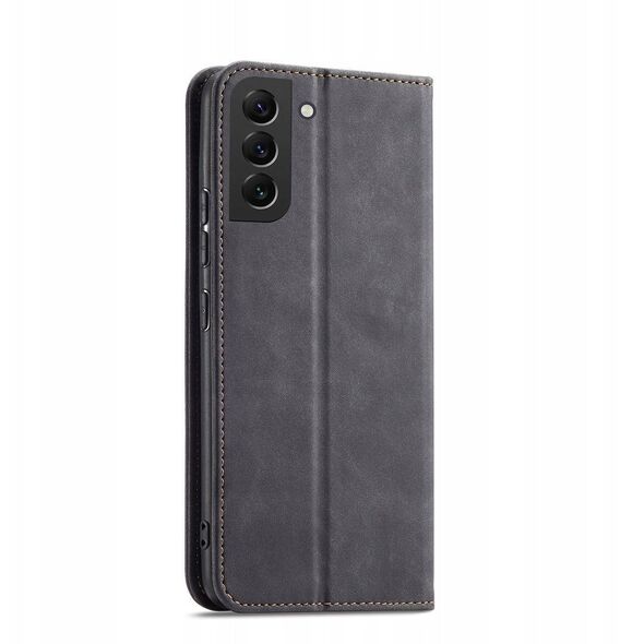 Θήκη Magnet Fancy Case Samsung Galaxy S23+ με καπάκι πορτοφόλι βάση στήριξης μαύρο