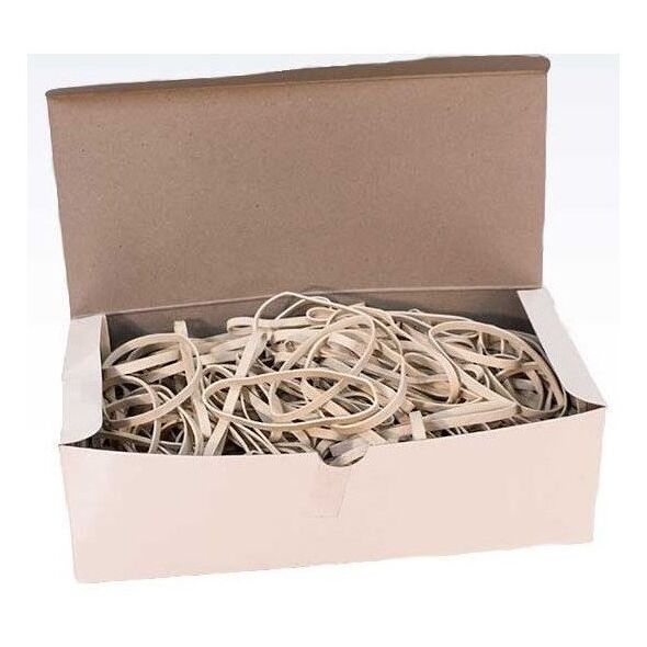 Λαστιχάκια 200x5mm λευκά περίπου 150τμχ 500g/πακ - (500 γραμμάρια ανά πακέτο)