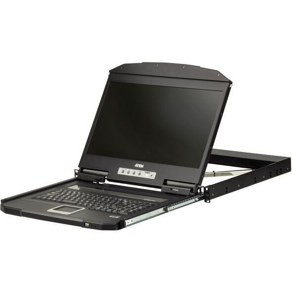 ATEN CL3700NW, 1920 x 1080 pixels, Full HD, Τοποθέτηση σε rack, 1U, Μαύρο
