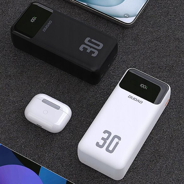 Dudao K15Max powerbank 30000mAh 22.5 Watt Λευκό