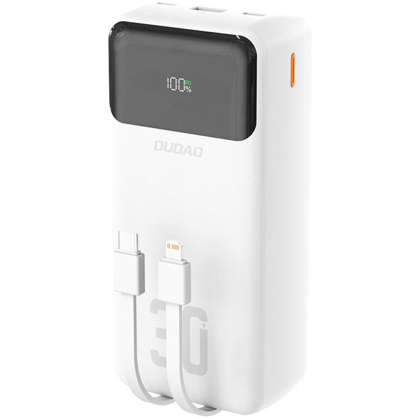 Dudao K15Max powerbank 30000mAh 22.5 Watt Λευκό