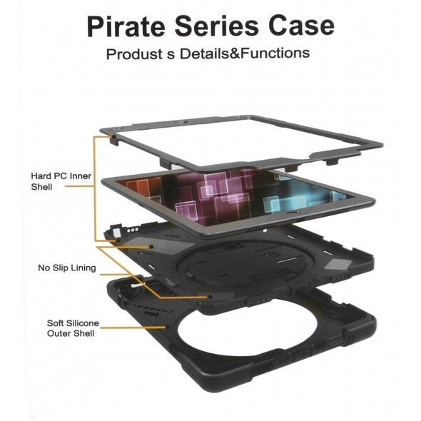 Προστατευτική θήκη Insmat Rugged Armor για Apple iPad 10.9" (2022), μαύρο
