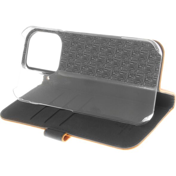 Πολυτελής Θήκη Flip Insmat, Apple iPhone 16 Pro, καφέ