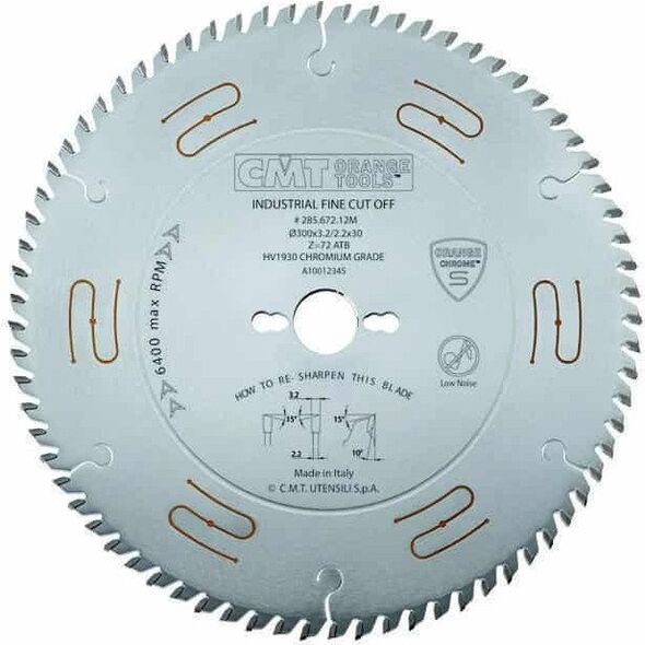 CMT HM SAW 300x30x3.2/2.2 Z=48 ... For cutting crosswise and lengthwise.