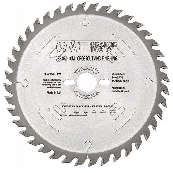 CMT HM SAW 300x30x3.2/2.2 Z=48 ... For cutting crosswise and lengthwise.