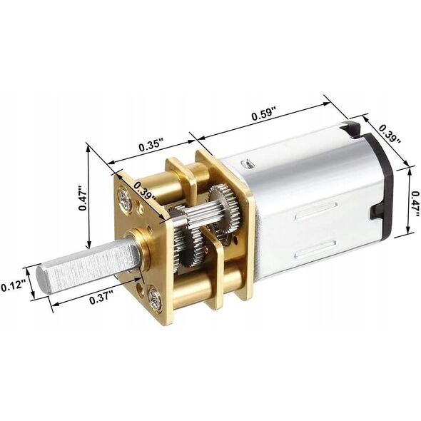 Μικροκινητήρας N20 Motors N20-BT05 50:1 625RPM - 12V