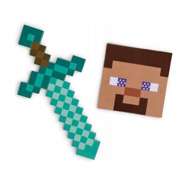 Disguise Minecraft Mask + sword