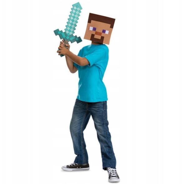 Disguise Minecraft Mask + sword