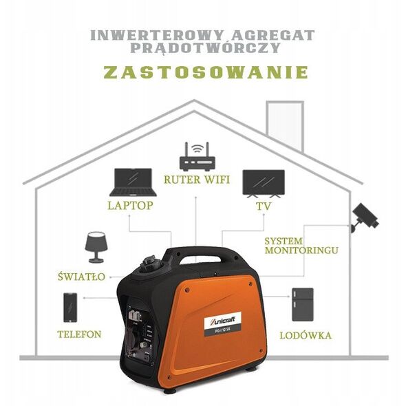 Inverterinis ηλεκτρική γεννήτρια Unicraft PG-I 12 SR, 6706112 ampUC