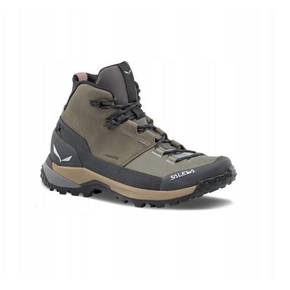 Γυναικεία Μποτάκια Puez Leather Mid PTX-Bungee cord-Onyx-UK 5,5 (38,5) SALEWA