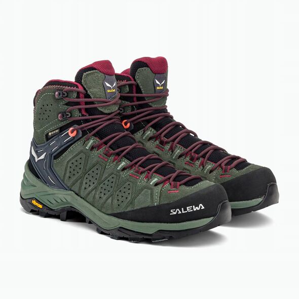 Γυναικεία Μποτάκια Alp Trainer 2 Mid GTX - Duck Green - Rhododendon - UK 8 (42) SALEWA