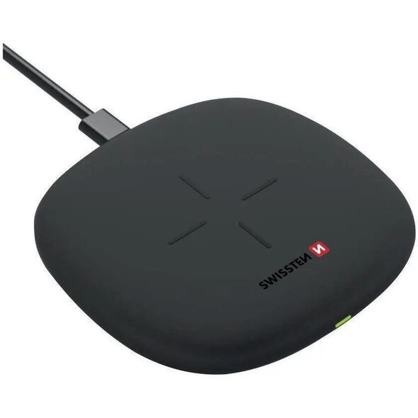 Ασύρματος φορτιστής Swissten 10W με καλώδιο USB-C 1.5m