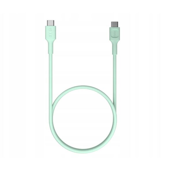 Καλώδιο Green Cell PowerFlex Γρήγορη Φόρτιση USB Type-C Αρσενικό - USB Type-C Αρσενικό 100W Μέντα Πράσινο 2m 5904326376243