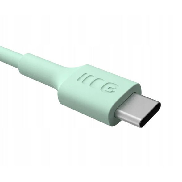 Καλώδιο Green Cell PowerFlex Γρήγορη Φόρτιση USB Type-C Αρσενικό - USB Type-C Αρσενικό 100W Μέντα Πράσινο 2m 5904326376243