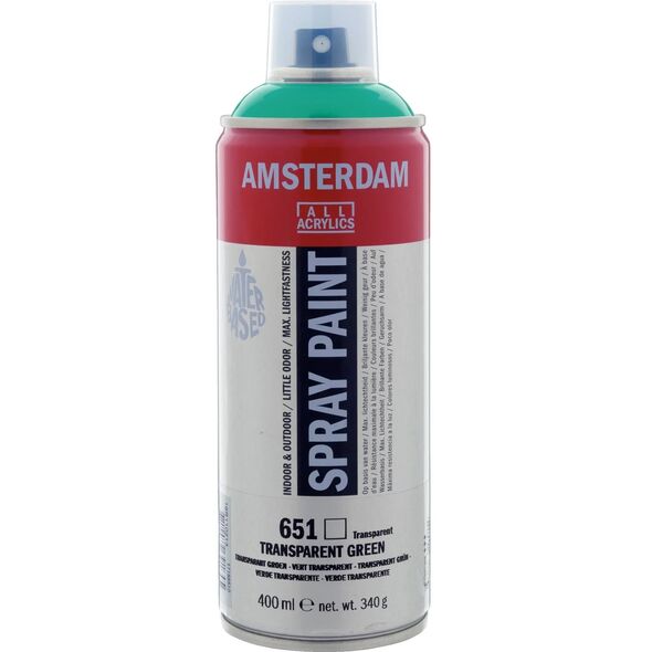 Amsterdam Σπρέι Βαφής Διάφανο Πράσινο 651