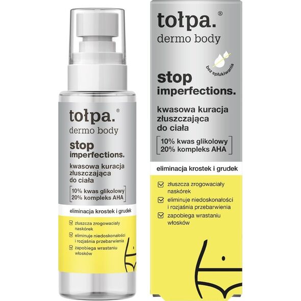 Tołpa Dermo body stop imperfections kwasowa kuracja złuszczająca do ciała-eliminacja krostek i grudek 100ml