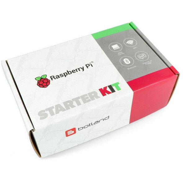 Zestaw z Raspberry Pi 5 WiFi 8GB RAM + 32GB microSD + oficjalne akcesoria}