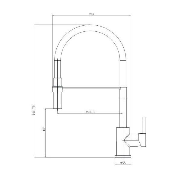 Bateria kuchenna Invena Kameleon stojąca szara (BZ-29-L05-C)