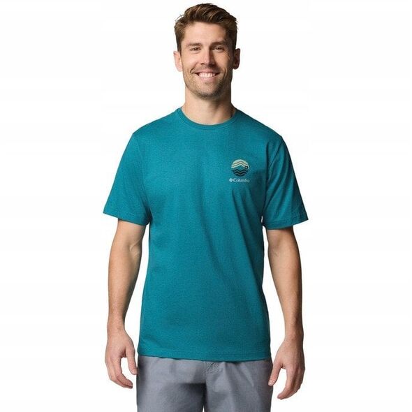Columbia Kettle River Outdoor Tee 2120411364 Πράσινο L