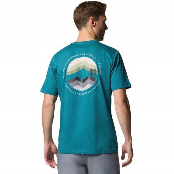 Columbia Kettle River Outdoor Tee 2120411364 Πράσινο L
