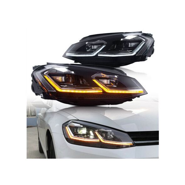 Lampy Volkswagen Golf 7 Przód Chrome