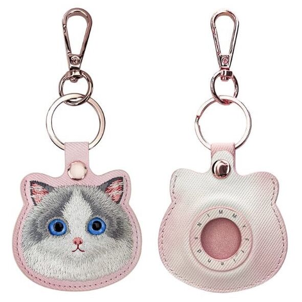 Etui na lokalizator / brelok Nimmy Big   Eyed Pet 2.0 Cat różowy